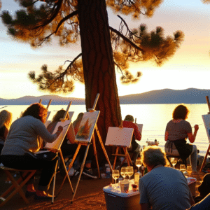 Lake Tahoe’s Wine and Paint Nights