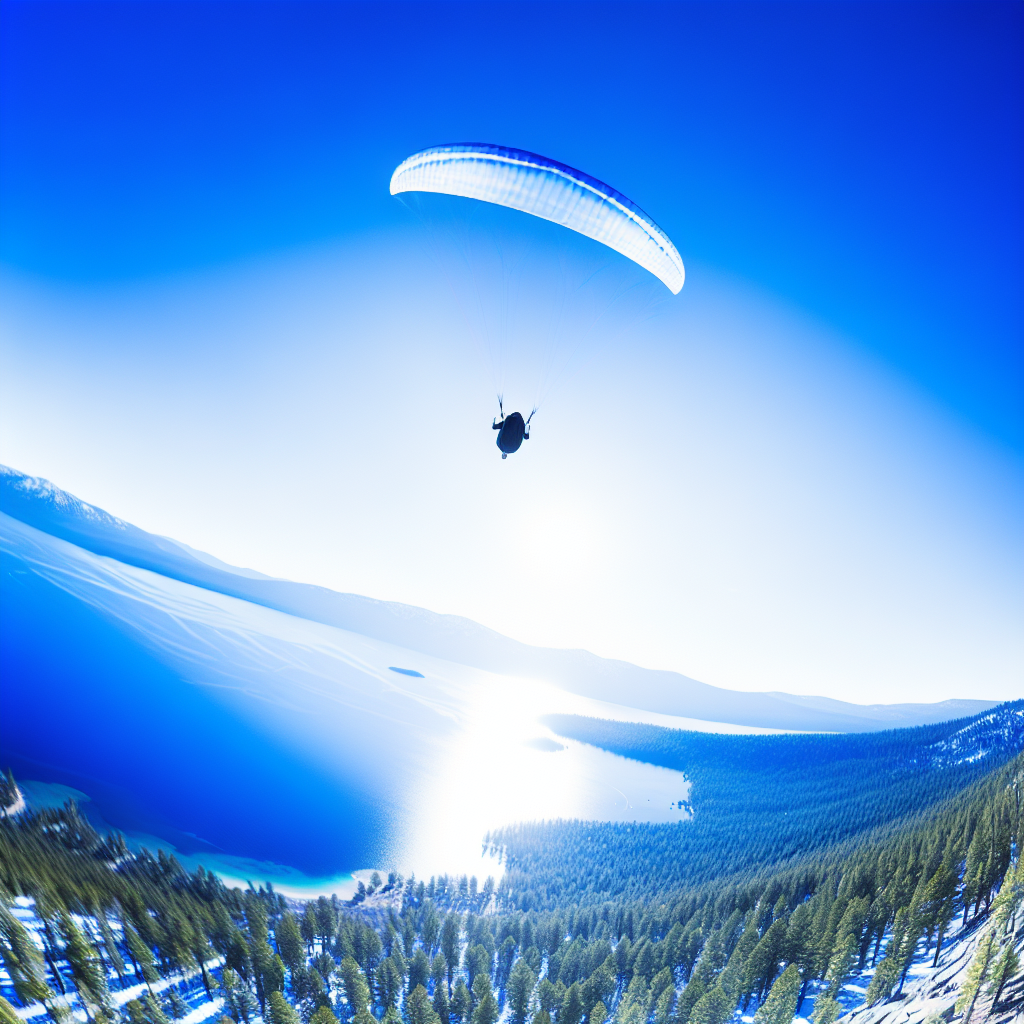Paragliding Thrills Over Lake Tahoe